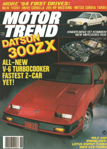 MOTOR TREND 1983 NOV - ESPRIT, MUSTANG GT, ZX-TURBO